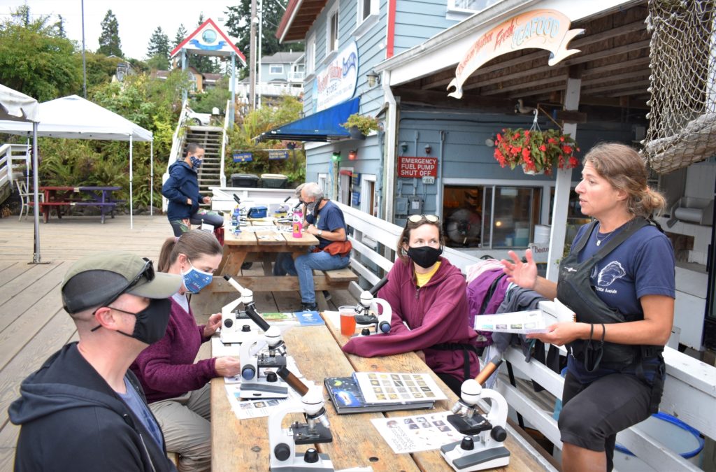 Plankton monitoring kayak patrol